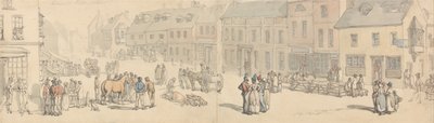 Newport High Street, Isle of Wight by Thomas Rowlandson